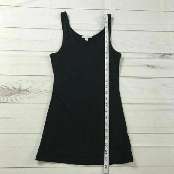 Standard James Perse Womens Black Sleeveless Scoop Neck Pullover Tank Top Size 2 - Picture 5 of 6